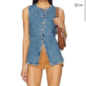 FREE PEOPLE aimee vest in ultra light beam